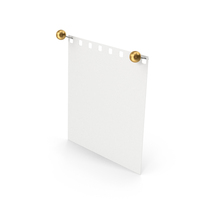 Paper With Golden Push Pins PNG & PSD Images