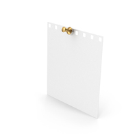 Paper With Push Pin PNG & PSD Images