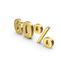 60% Percent 3d Text PNG & PSD Images