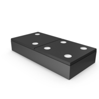 Black Two Four Domino Piece PNG & PSD Images