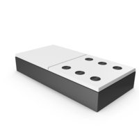 White Zero Six Domino Piece PNG & PSD Images