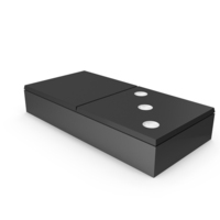 Black Zero Three Domino Piece PNG & PSD Images