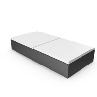 White Zero Zero Domino Piece PNG & PSD Images