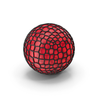 Red Black Glass Mesh Sphere PNG & PSD Images