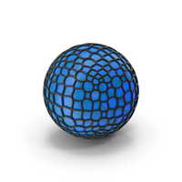Blue Black Glass Mesh Sphere PNG & PSD Images