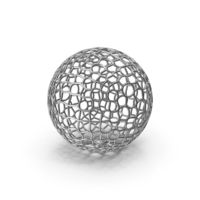 Silver Mesh Sphere PNG & PSD Images