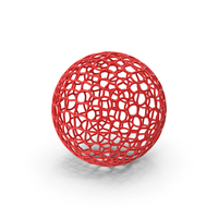 Red Mesh Sphere PNG & PSD Images