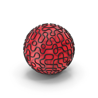 Red Black Glass Mesh Sphere PNG & PSD Images