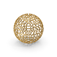 Gold Wire Sphere PNG & PSD Images