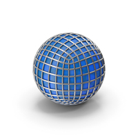 Blue Glass Mesh Sphere PNG & PSD Images