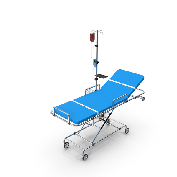 Ambulance Bed With IV Stand PNG & PSD Images