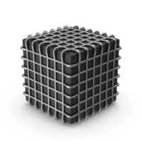Cube Silver Black PNG & PSD Images