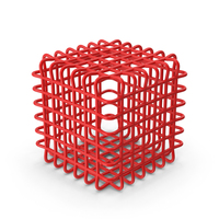 Red Wire Cube PNG & PSD Images