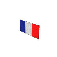 Embroidered France Flag Patch PNG & PSD Images