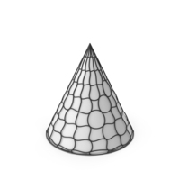 Geometric Cone Black White PNG & PSD Images