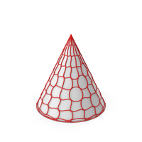 Red Geometric Cone PNG & PSD Images