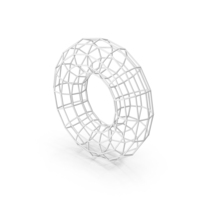 White Mesh Torus PNG & PSD Images