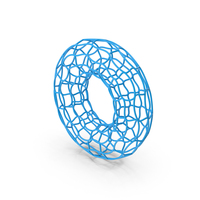 Blue Mesh Torus PNG & PSD Images