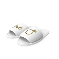 Bridal Ring Wedding Slippers PNG & PSD Images