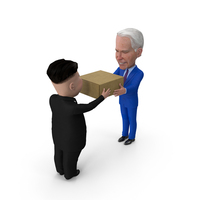 卡通金正恩·乔·乔·拜登（Kim Jong un Joe Biden PNG）和PSD图像