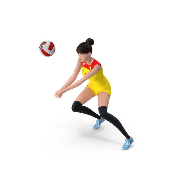 Chinese Woman Volleyball Player PNG & PSD Images