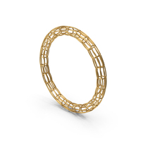 Gold Mesh Torus PNG & PSD Images