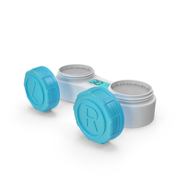 Electronic Contact Lens Case Blue PNG & PSD Images