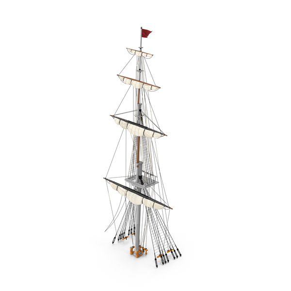 Foremast Retracted Sails PNG & PSD Images
