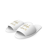 Glamour Grace Bride Slippers PNG & PSD Images