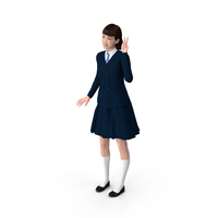 Happy Chinese Schoolgirl PNG & PSD Images