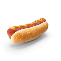 Hot Dog with Mustard PNG & PSD Images