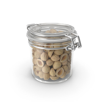 Hazelnuts in a Glass Jar PNG & PSD Images