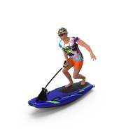 Man with Jet Surfboard PNG & PSD Images