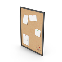 Black Pinboard With Notes PNG & PSD Images