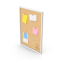 White Pinboard With Notes PNG & PSD Images