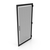 Perforated Metal Door with Key PNG & PSD Images
