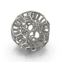 Silver Geometric Shaped Showpiece PNG & PSD Images