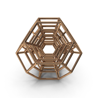 Bronze Geometric Shaped Showpiece PNG & PSD Images