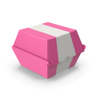 Burger Box Pink PNG & PSD Images