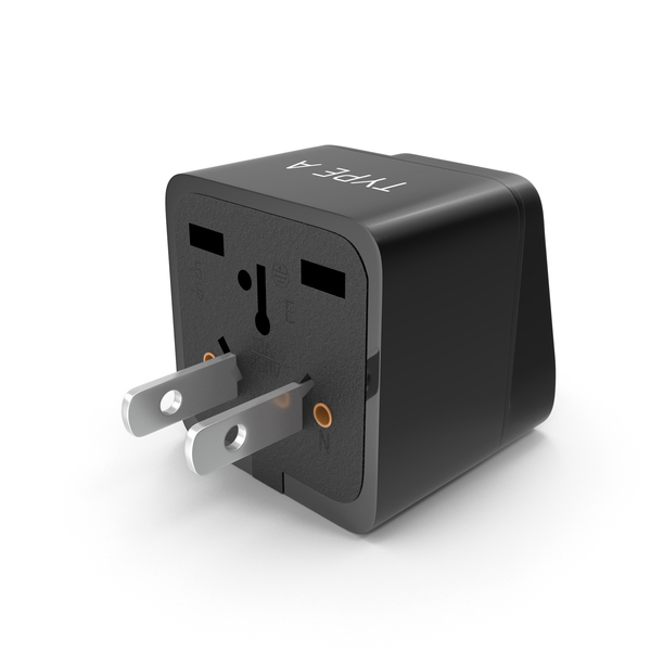 Type A Plug Adapter Black PNG & PSD Images