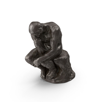 The Thinker Bronze Outdoor Statue PNG & PSD Images
