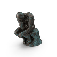 The Thinker Outdoor Statue PNG & PSD Images