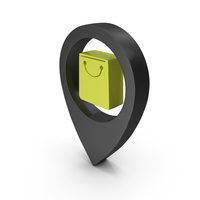 Map Pin Locate Navigate shop Bag Black PNG & PSD Images