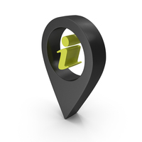 Map Pin Locate Navigate Info Help Black PNG & PSD Images