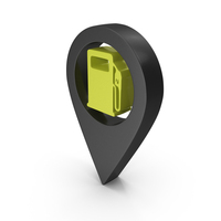 Map Pin Locate Navigate Petrol Bunk Black PNG & PSD Images