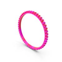 Circle Flower Frame Design Pink PNG & PSD Images