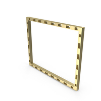 Frame Roya Square Design Gold PNG & PSD Images