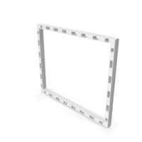 Frame Roya Square Design White PNG & PSD Images