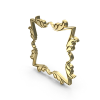 Square Frame Design Royal Gold PNG & PSD Images