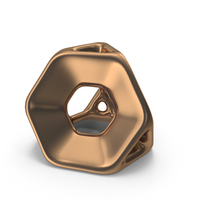 Bronze Geometric Shaped Showpiece PNG & PSD Images